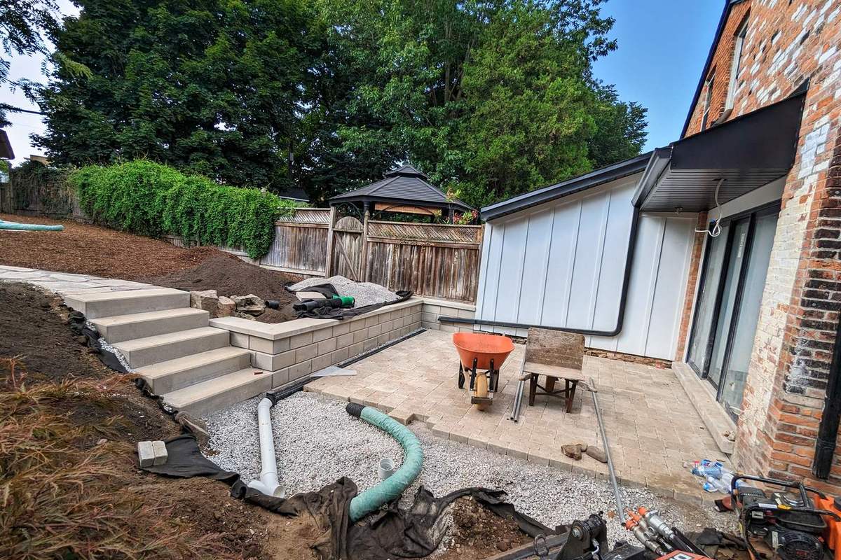 Century Home Landscape: Steps In