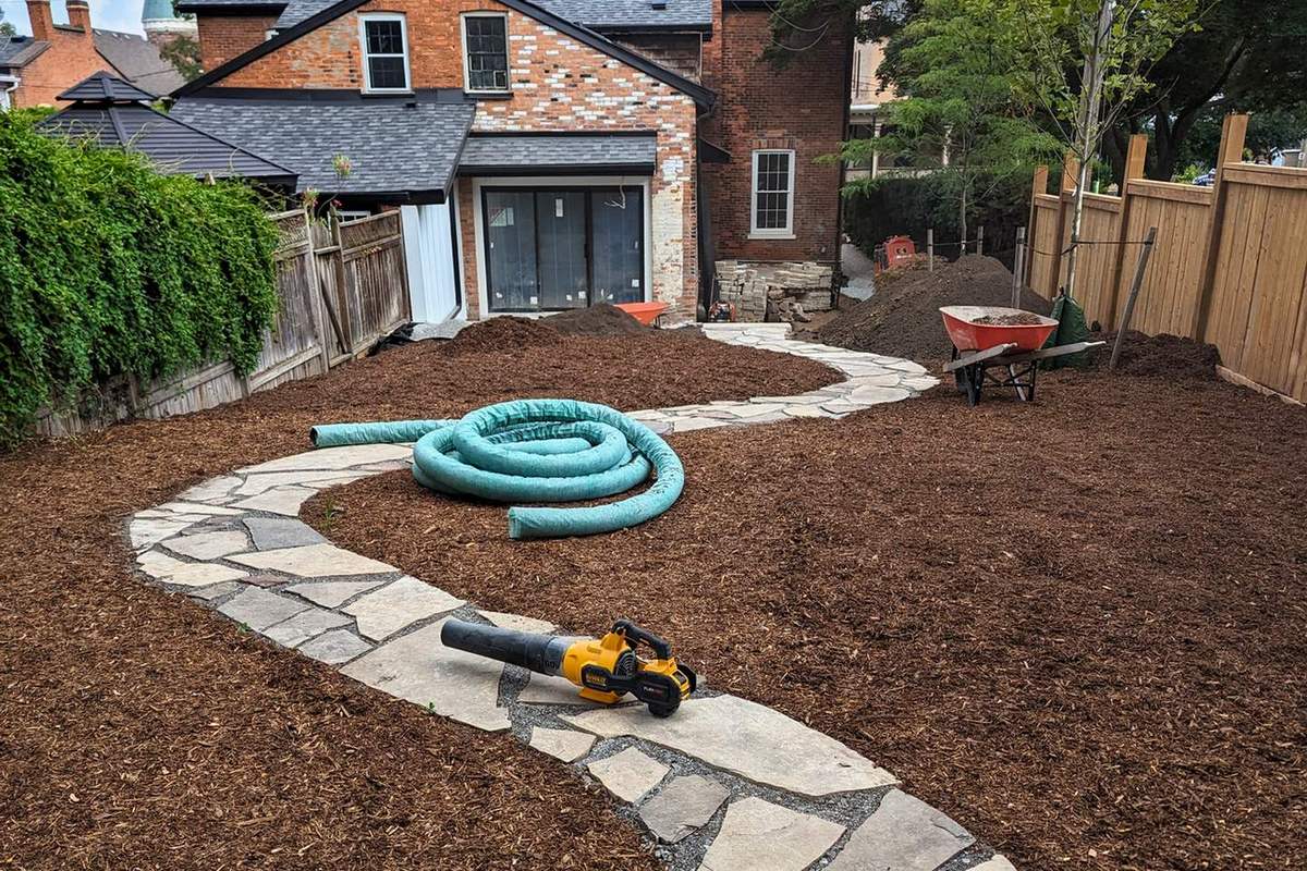 Century Home Landscape: Path & Beds