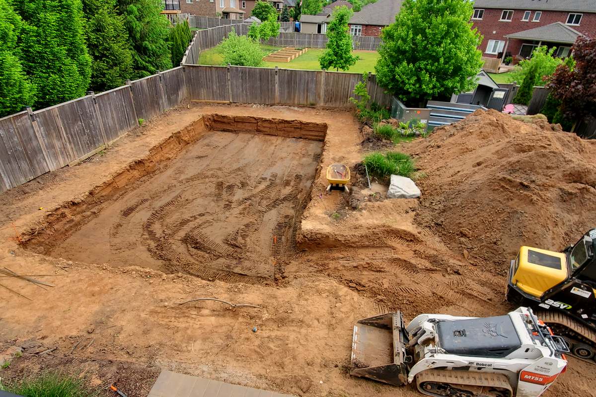 New Pool & Deck: Dug