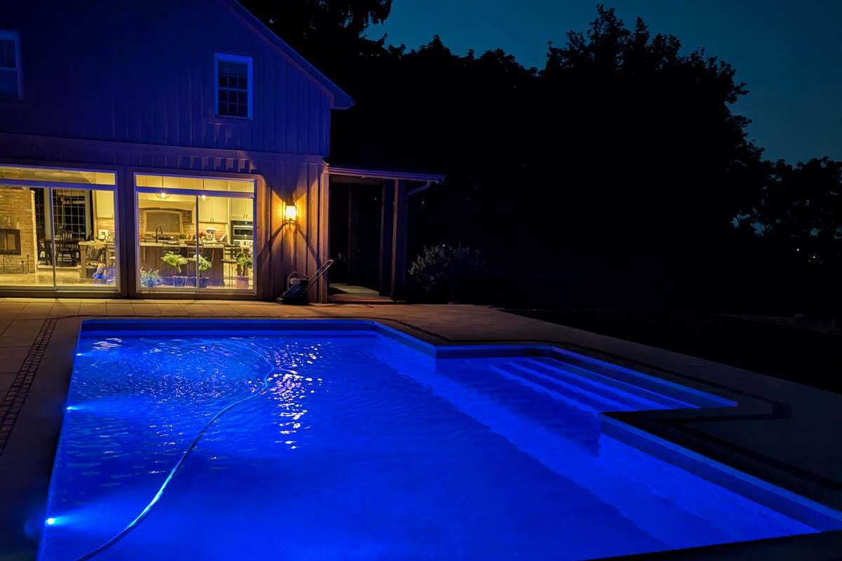 Pool Replacement & Deck: Night