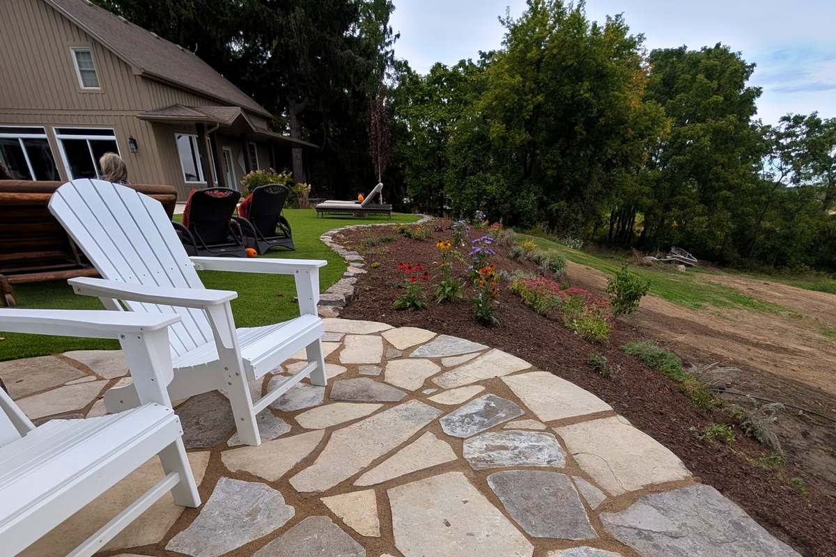 Pool Replacement & Deck: Flagstone