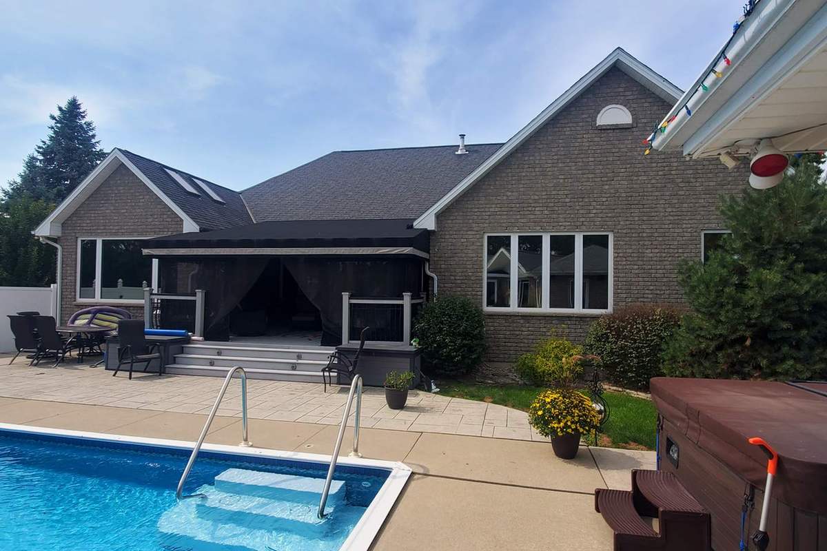 Pool, Patio & Pavilion: Before