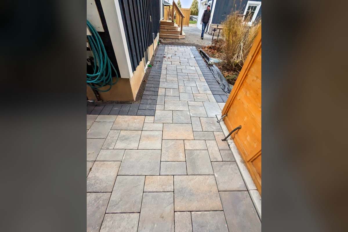 Sauna Walkway: Laid