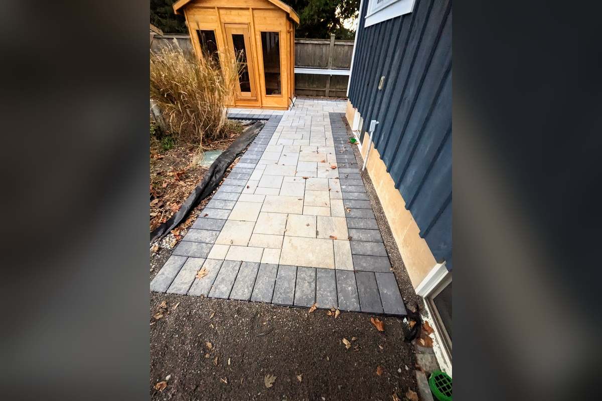 Sauna Walkway: Finished