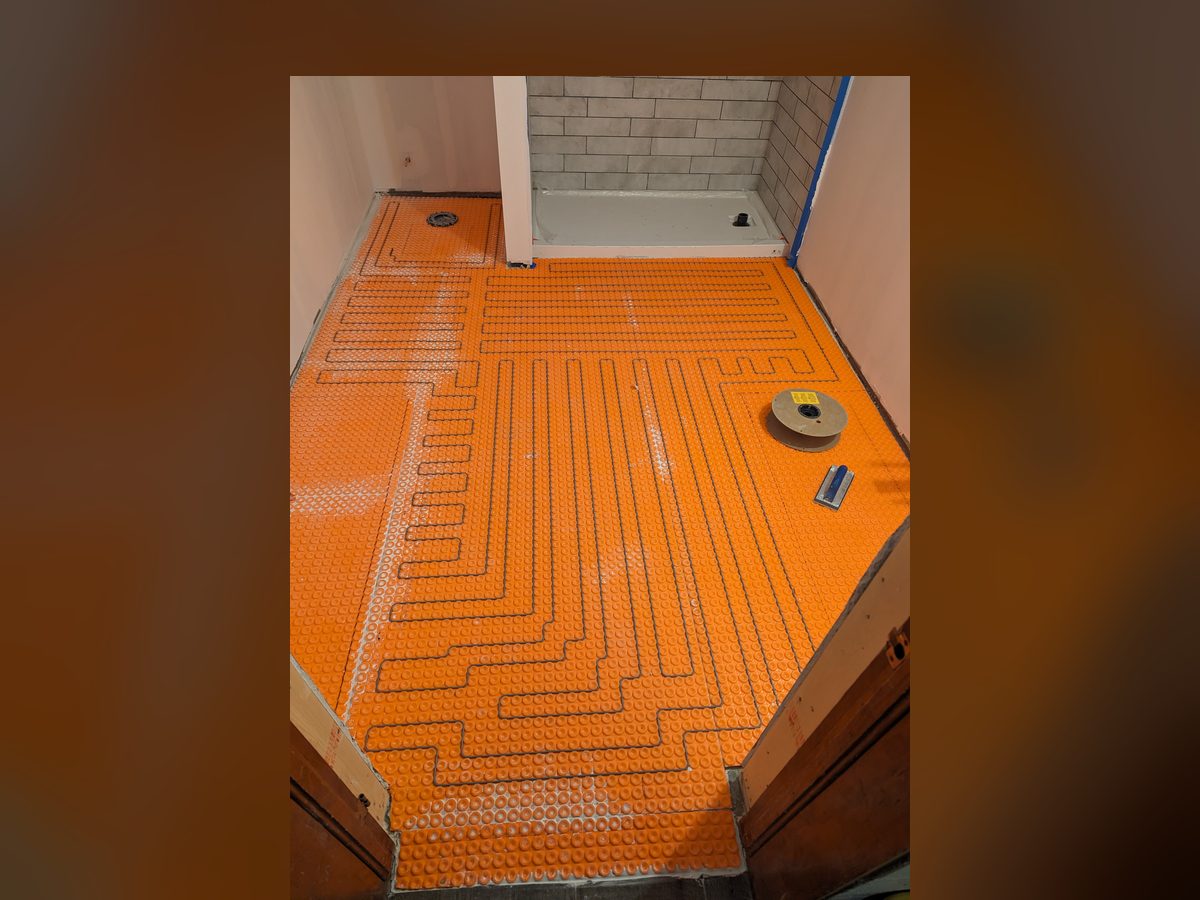 New Bathroom in an Old Basement, Heated