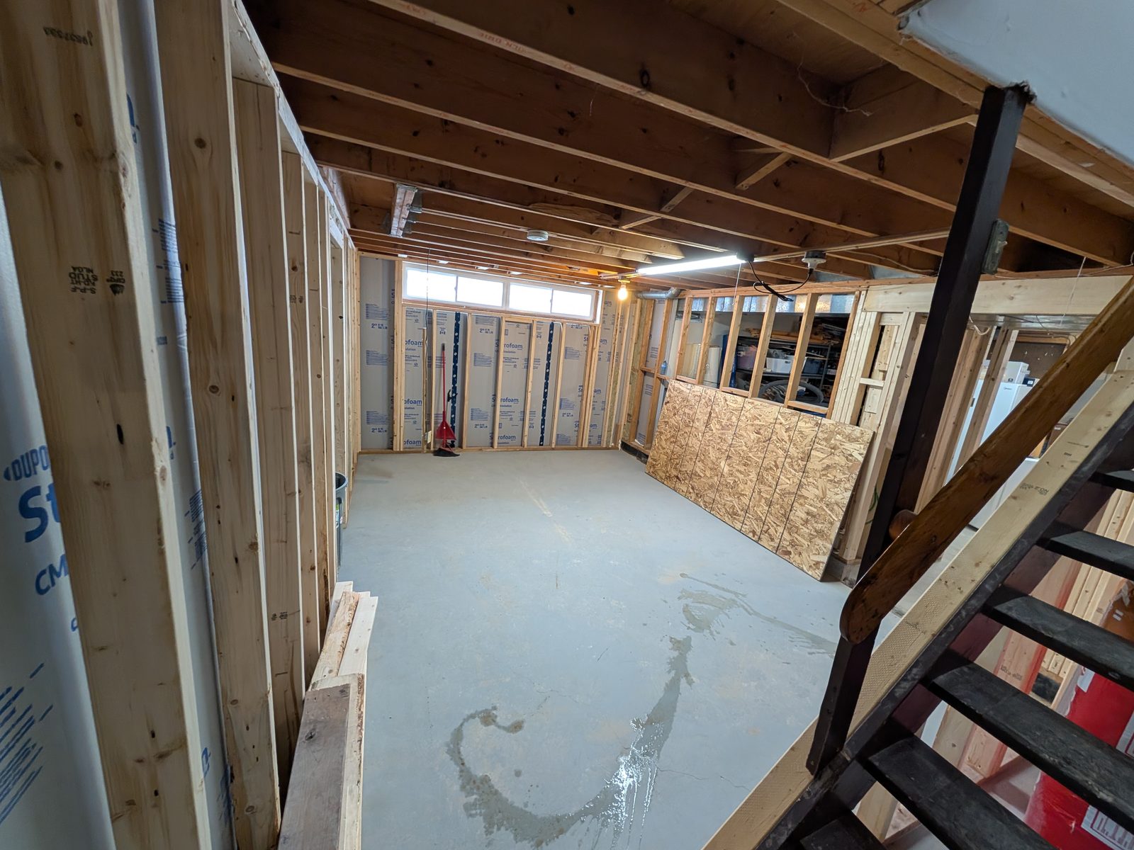 Basement Build, Framed