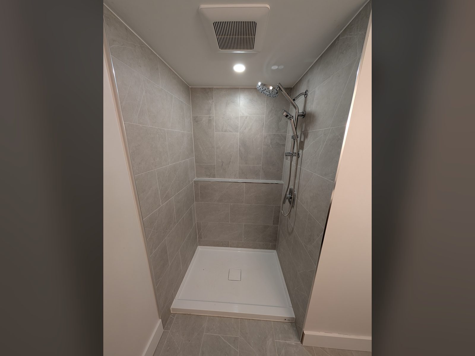 Basement Build, Shower