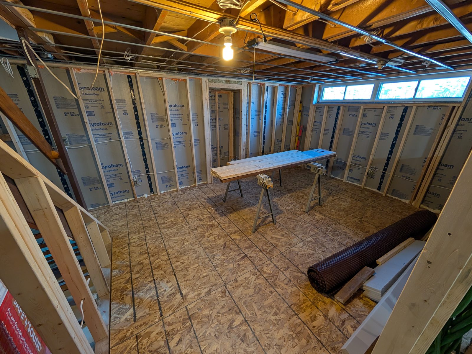 Basement Build, Subfloor