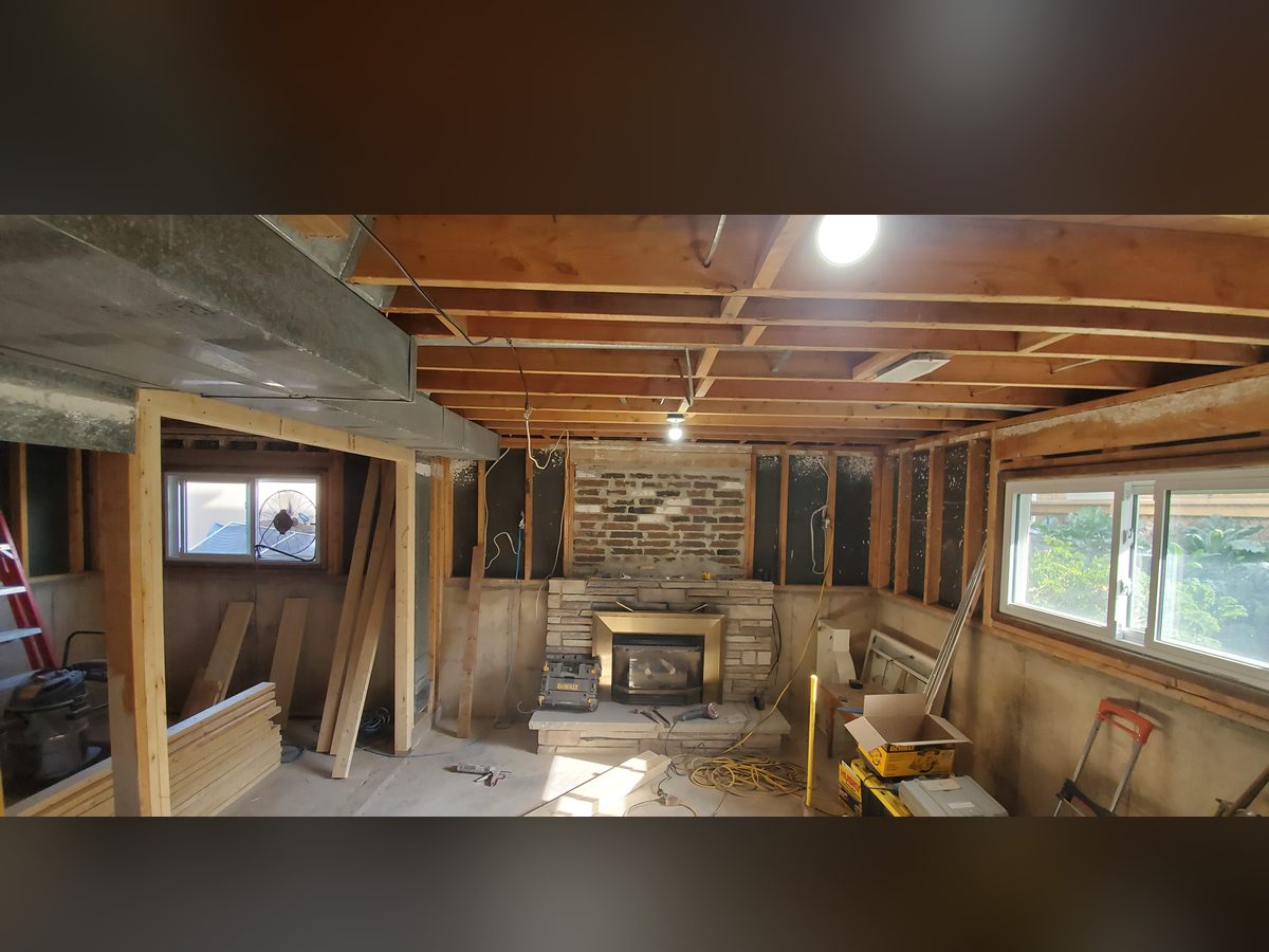 Bright Basement with Full Bath, Before