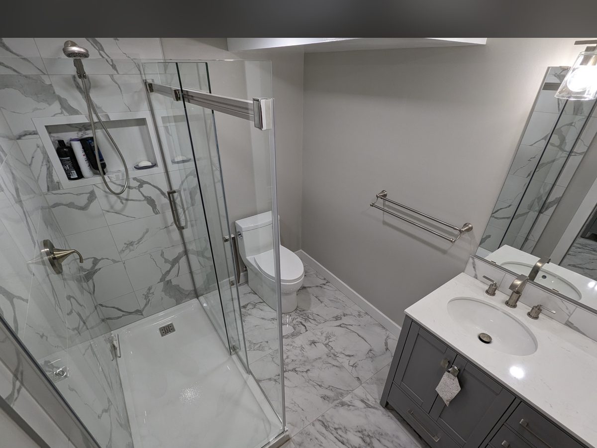 Basement Bathroom, Finished