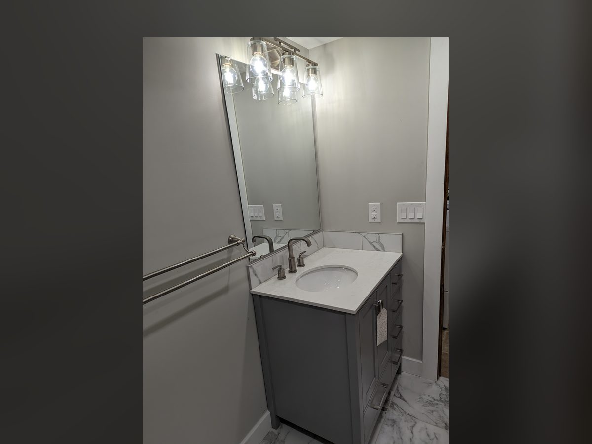 Basement Bathroom, Vanity