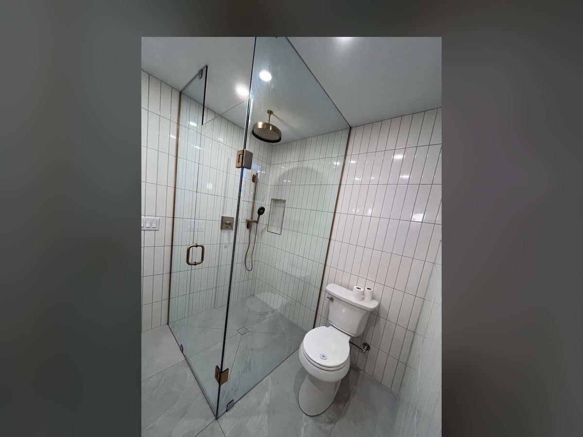 Curbless Shower Bathroom, Finished